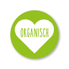 Stickers 'Organisch' hartje lichtgroen-wit rond 30mm