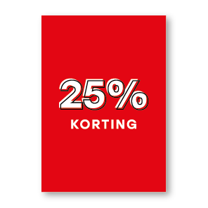 Korting poster