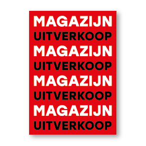 Magazijn Uitverkoop poster