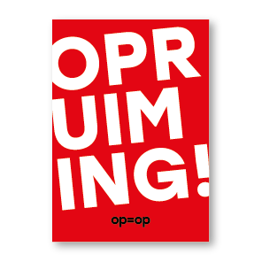 Opruiming poster