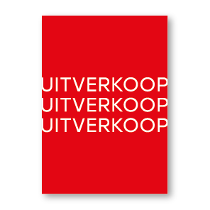 Uitverkoop poster