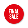 Final Sale raamsticker rood-wit rond