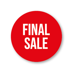 Final Sale raamsticker rood-wit rond