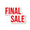 Final Sale raamsticker rood-wit