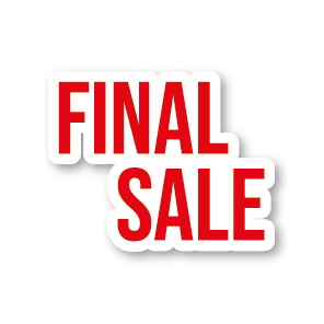 Final Sale raamsticker rood-wit