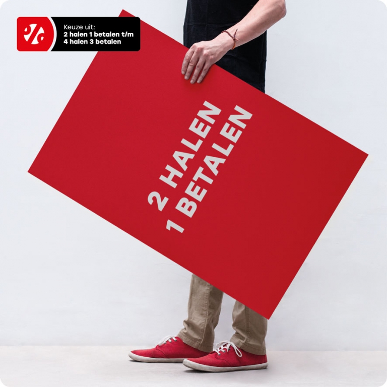 Halen Betalen poster Kortingsticker.nl