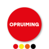 Opruiming stickers rond 30mm