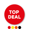 Top Deal stickers rond 30mm