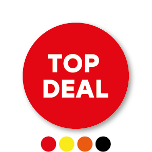 Top Deal stickers rond 30mm