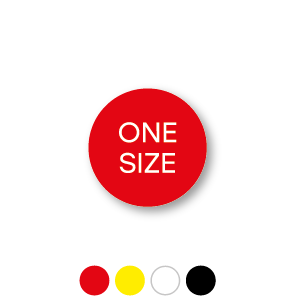 Maatstickers ONE SIZE rond 15mm