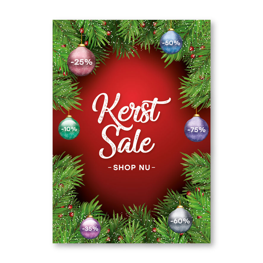 Kerst Sale poster