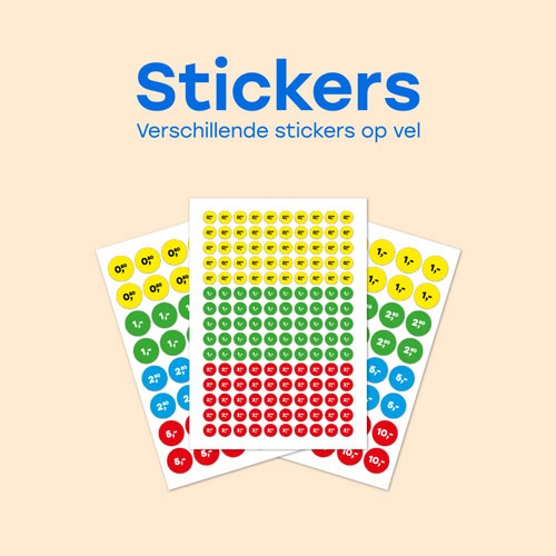 Stickervellen prijstickers