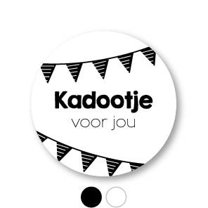 Stickers 'Kadootje voor jou' slingers rond