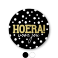 Stickers 'Hoera voor jou' rond