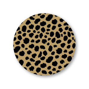 Stickers 'Jaguar print' rond patronen