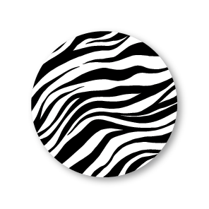 Stickers 'Zebra print' rond patronen