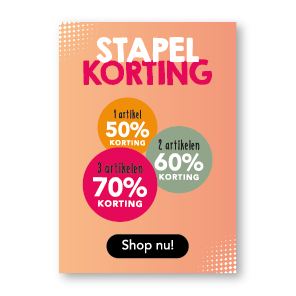 Stapelkorting poster, Kleurverloop, oranje