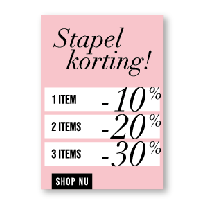 Stapelkorting poster, Schreef, roze